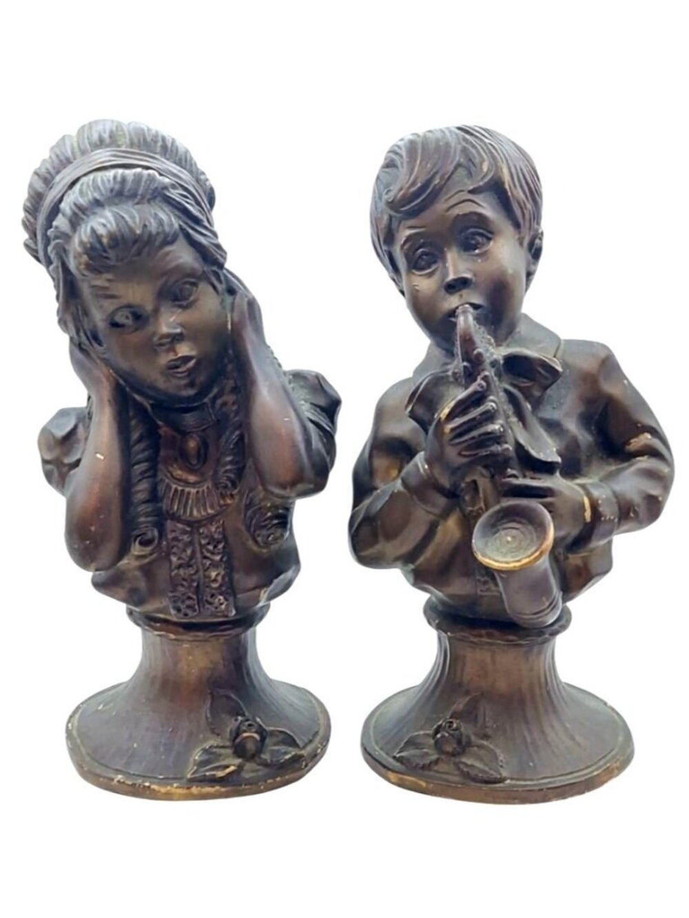 Universal Statuary Kendrick Vintage Boy & Girl Jazz Figurines Chicago 70s